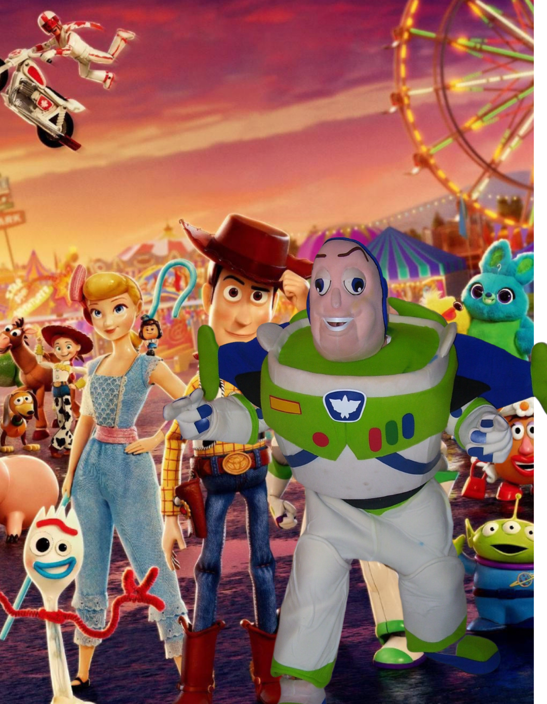 Our Characters come with an assistant for musical games with prizes, umplified equipment and pictures